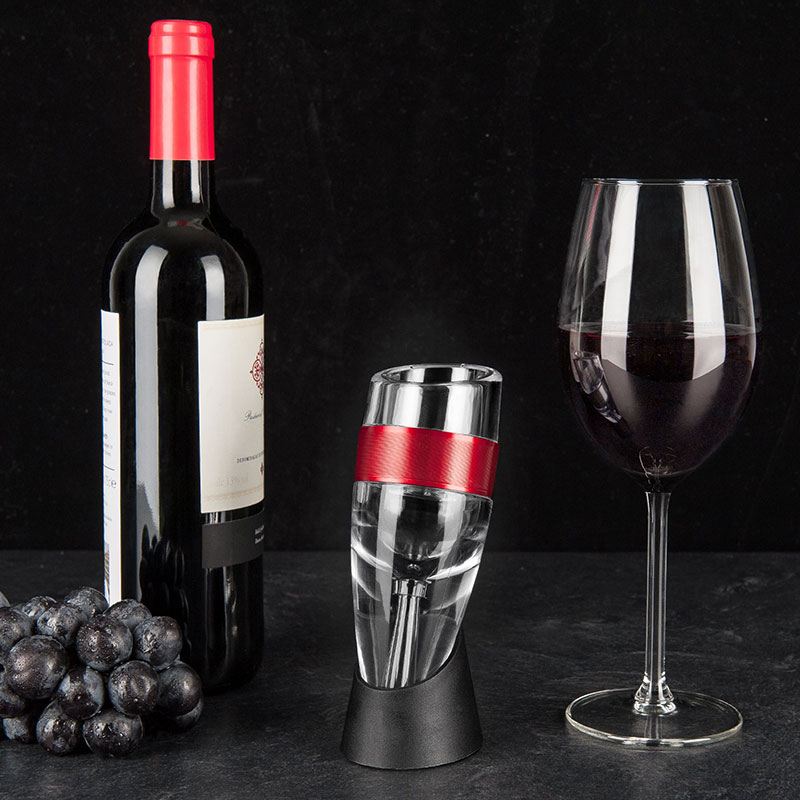 Savisto aérateur de vinAcrylique Vin reniflard verseur et filtre avec affichage