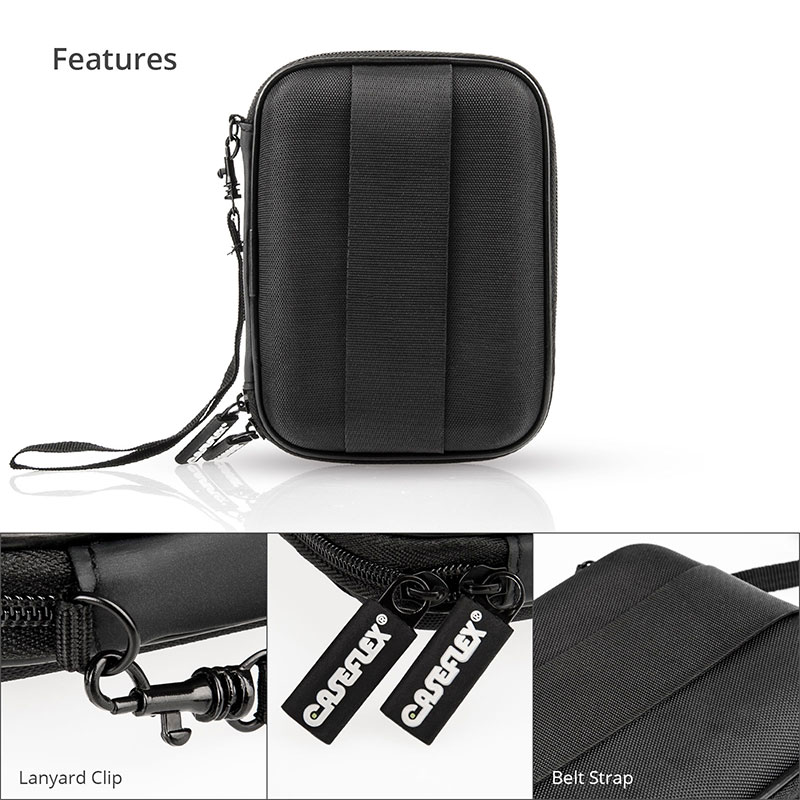 Caseflex Portable Protective 2.5 Inch External Hard Drive HDD Storage ...